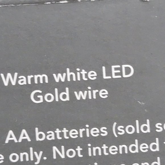 New 2 Threshold Led Dewdrop String Lights Battery Operated 40 lights Gold Bells - Picture 8 of 12